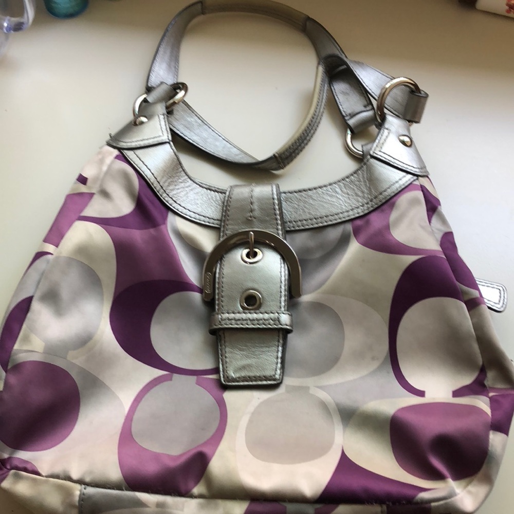 Coach purple purse